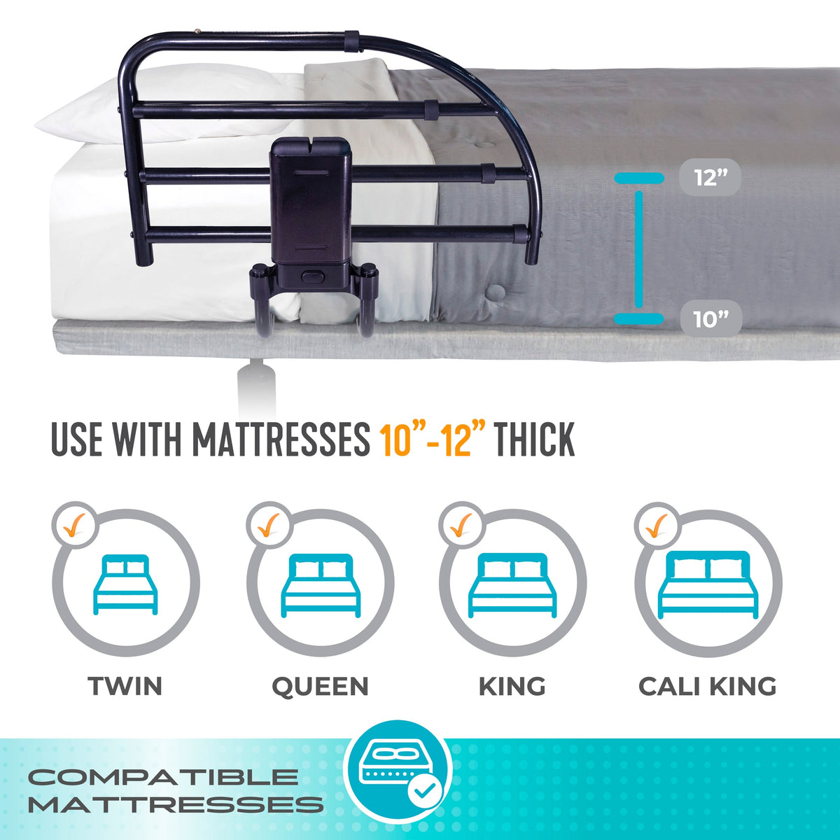 Stander Click-N-Go Extendable Bed Rail #8965
