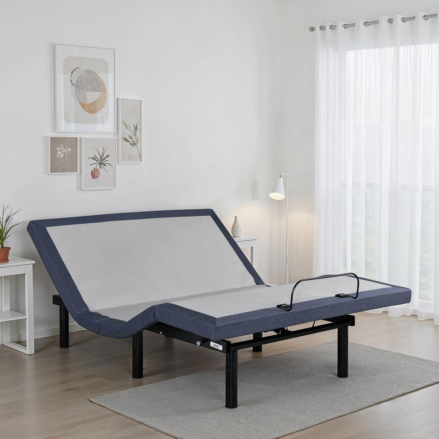 Adjustable Bed Base with Head and Foot Position Adjustments