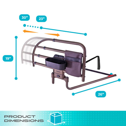 Stander Wonder Click Extendable Bed Rail Premium #7965