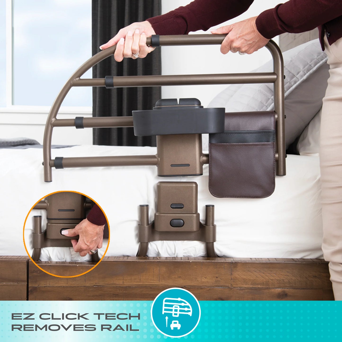 Stander Wonder Click Extendable Bed Rail Premium #7965