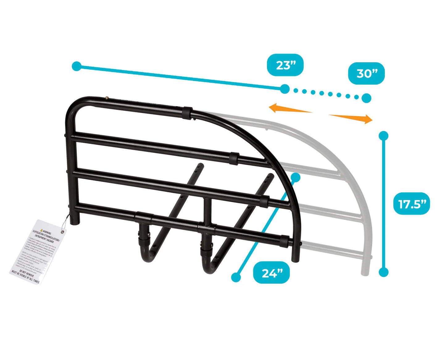 Stander Wonder Bed Rail for Adjustable Beds #8700