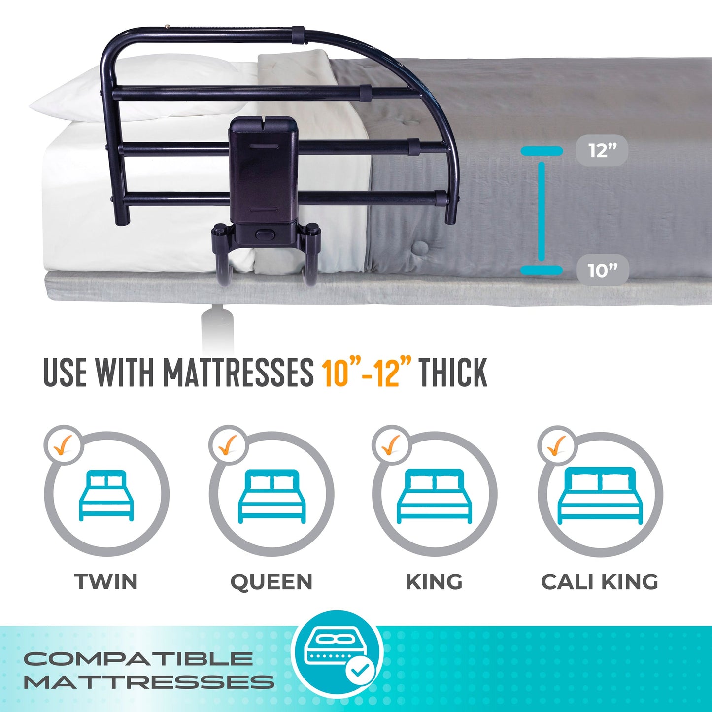 Stander Click-N-Go Extendable Bed Rail #8965