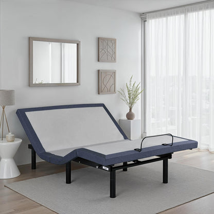 Adjustable Bed Base with Massage and Head and Foot Position Adjustments