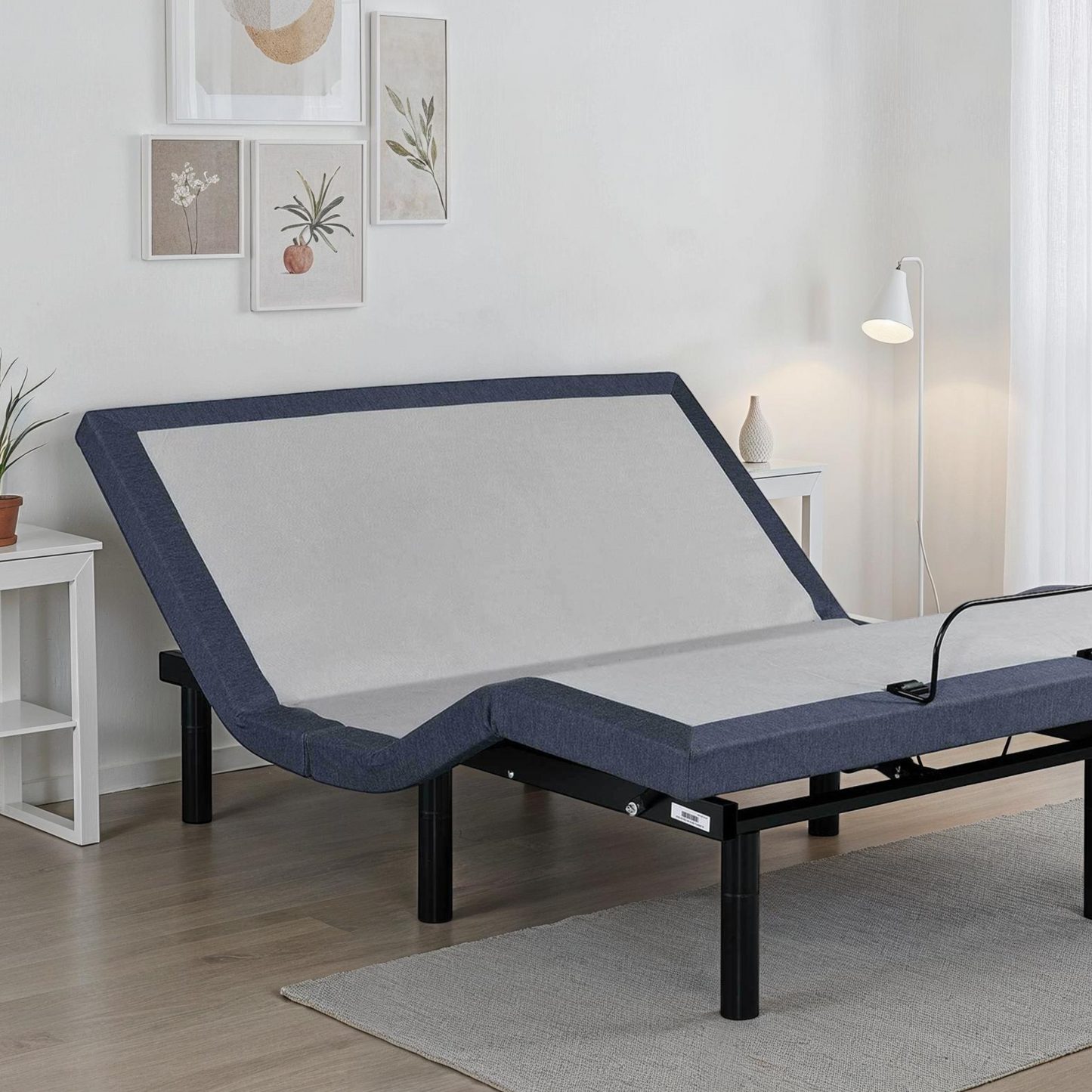 Adjustable Bed Base with Head and Foot Position Adjustments