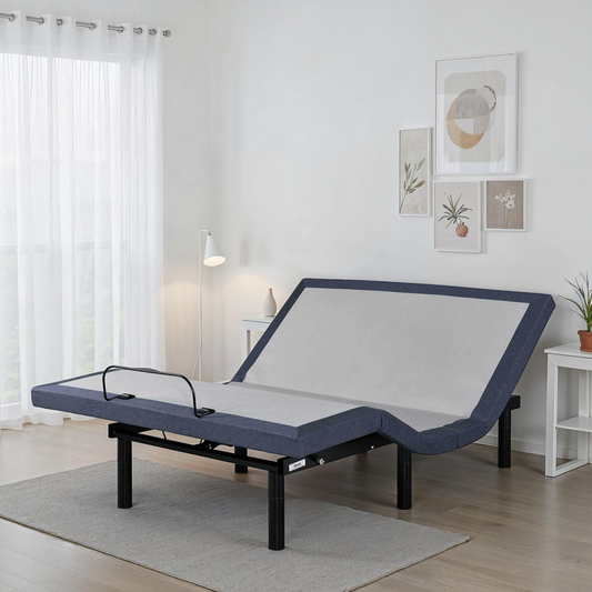 Adjustable Bed Base with Head and Foot Position Adjustments