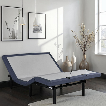 Adjustable Bed Base with Three Vibration Modes and Head and Foot Position Adjustments