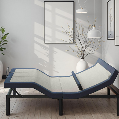 Adjustable Bed Base with Head/Foot Tilt and Lumbar Position Adjustment