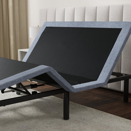 Adjustable Bed Base with Dual 3-Level Massage